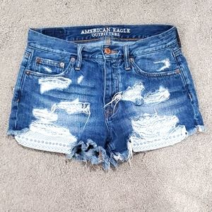 AE vintage high rise festival shorts